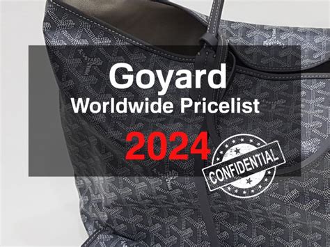 ceinture goyard prix|2024 Goyard Price List (USA vs. Paris) .